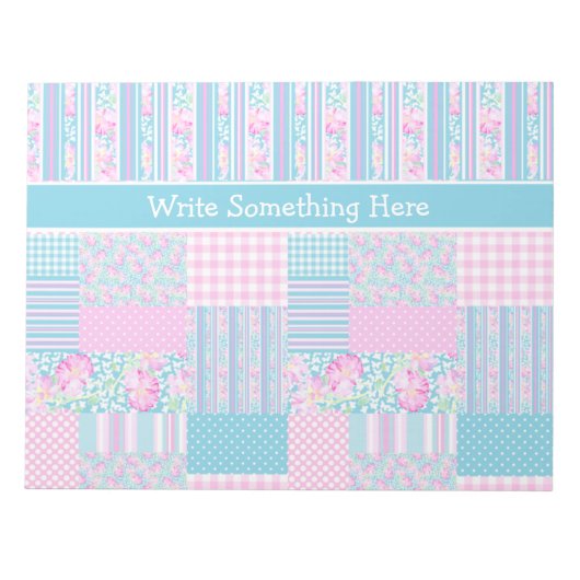 Rozen, Butterflies, Faux Patchwork Notitieblok, Jo Notitieblok (Voorkant)