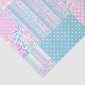 Rozen, Butterflies Faux Patchwork-papier Tissuepapier (Detail)