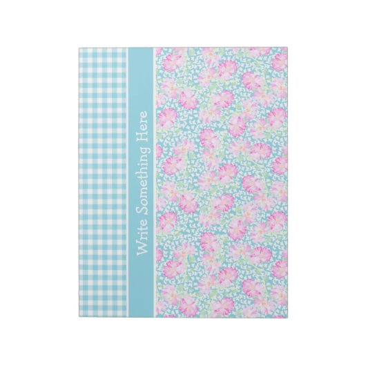 Rozen, Butterflies, Gingham Notitieblok of Jotter (Linkerzijde)