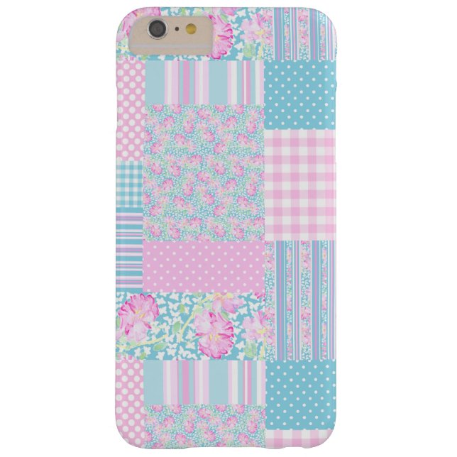Rozen Butterflies Patchwork iPhone 6 Plus Hoesje (Achterkant)