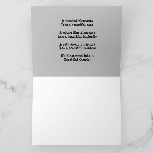 Rozen Butterflies & Rainbows Vivid Kaart (Binnen)