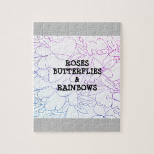 Rozen Butterflies & Rainbows Vivid Legpuzzel