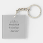 Rozen Butterflies & Rainbows Vivid Sleutelhanger (Achterkant)