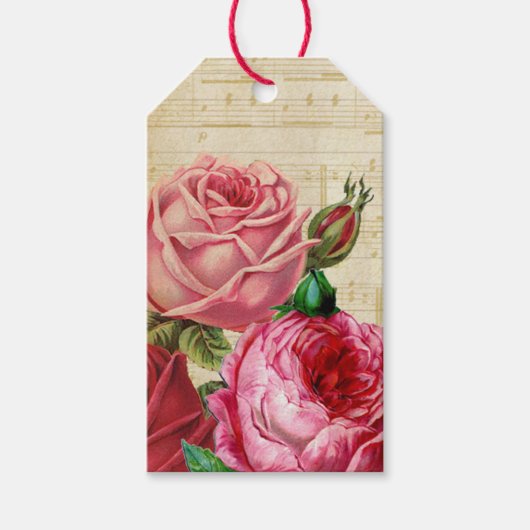 Rozen Cadeaulabel (Voorkant)