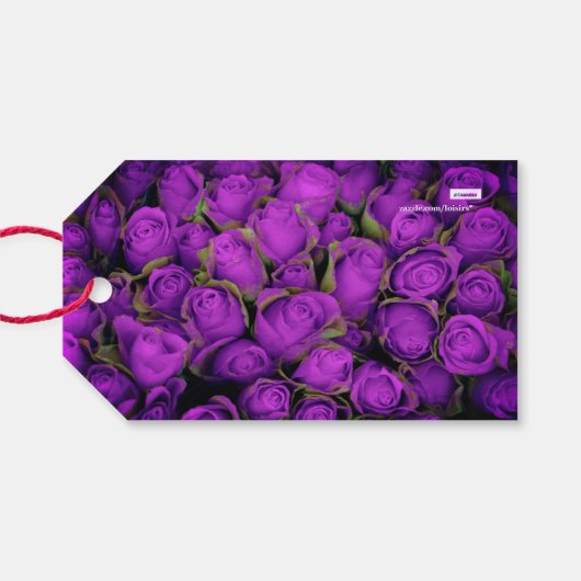 Rozen Cadeaulabel (Achterkant Horizontaal)