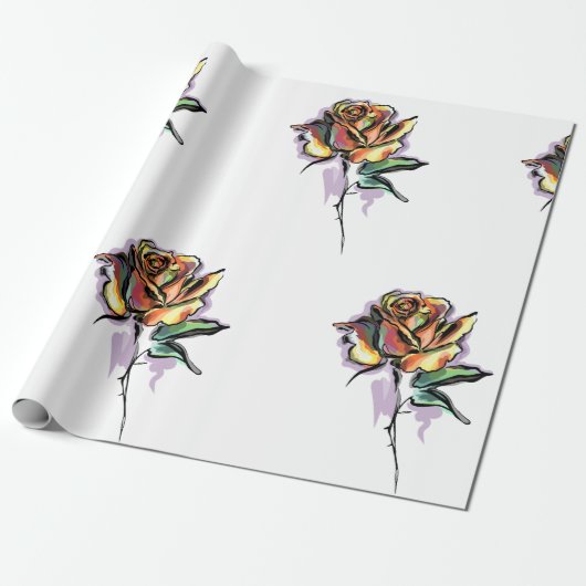 Rozen Cadeaupapier (Uitgerold)
