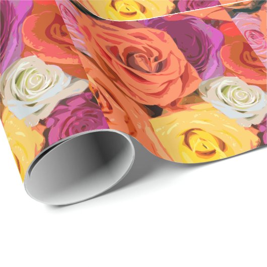 Rozen Cadeaupapier (Rol Hoek)