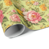 Rozen Cadeaupapier (Rol Hoek)