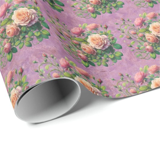 Rozen Cadeaupapier (Rol Hoek)