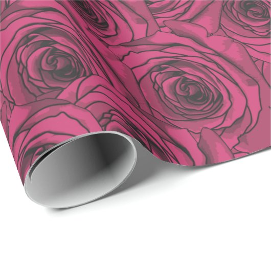 Rozen Cadeaupapier (Rol Hoek)