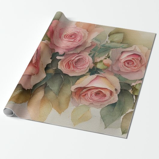  Rozen Cadeaupapier (Uitgerold)
