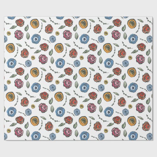 Rozen Cadeaupapier (Vlak)