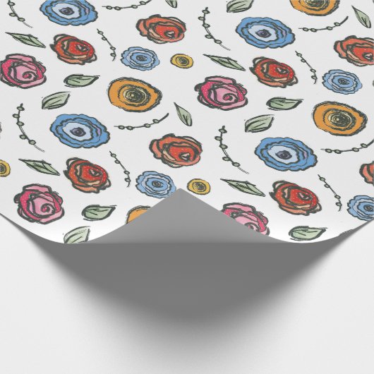 Rozen Cadeaupapier (Hoek)