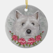 Rozen Cairn Terrier Ornament (Voorkant)