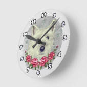 Rozen Cairn Terrier Ronde Klok (Hoek)