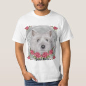 Rozen Cairn Terrier T-shirt (Voorkant)