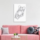 Rozen Canvas Afdruk (Insitu (Woonkamer))