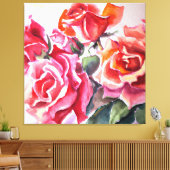 Rozen Canvas Afdruk (Insitu (Woonkamer))