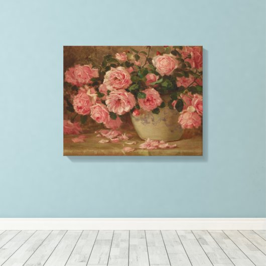 Rozen Canvas Afdruk (Insitu (Houten vloer))