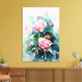 Rozen Canvas Afdruk (Insitu (Woonkamer))