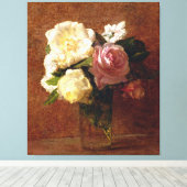 Rozen Canvas Afdruk (Insitu (Houten vloer))