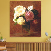 Rozen Canvas Afdruk (Insitu (Woonkamer))