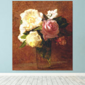 Rozen Canvas Afdruk (Insitu (Houten vloer))