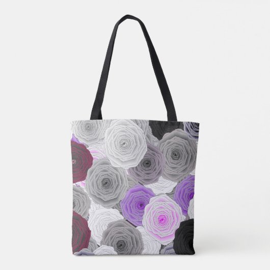Rozen Canvas tas (Achterkant)