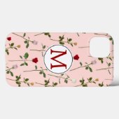 Rozen Case-Mate iPhone Case (Achterkant (horizontaal))