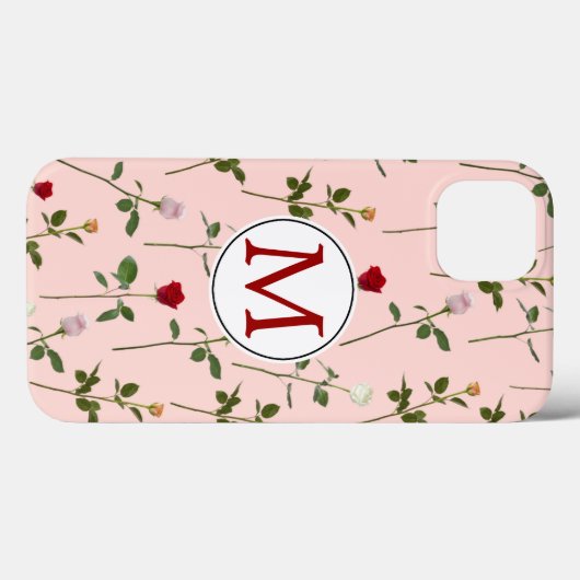 Rozen Case-Mate iPhone Case (Achterkant (horizontaal))