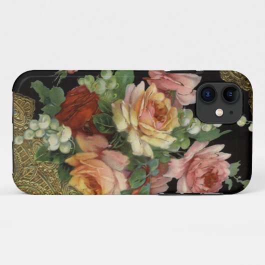Rozen Case-Mate iPhone Case (Achterkant (horizontaal))
