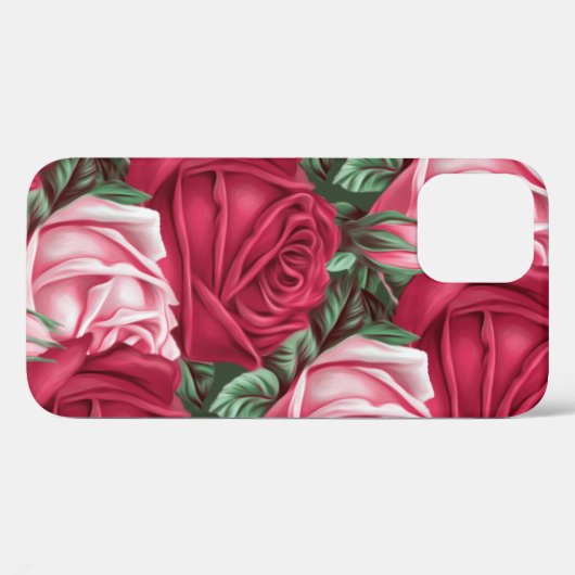 Rozen Case-Mate iPhone Case (Achterkant (horizontaal))