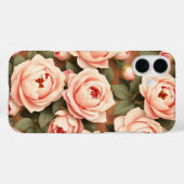 Rozen Case-Mate iPhone Case (Achterkant (horizontaal))