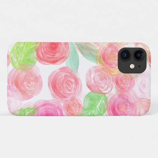 Rozen Case-Mate iPhone Case (Achterkant (horizontaal))