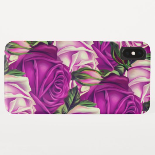 Rozen Case-Mate iPhone Case (Achterkant (horizontaal))