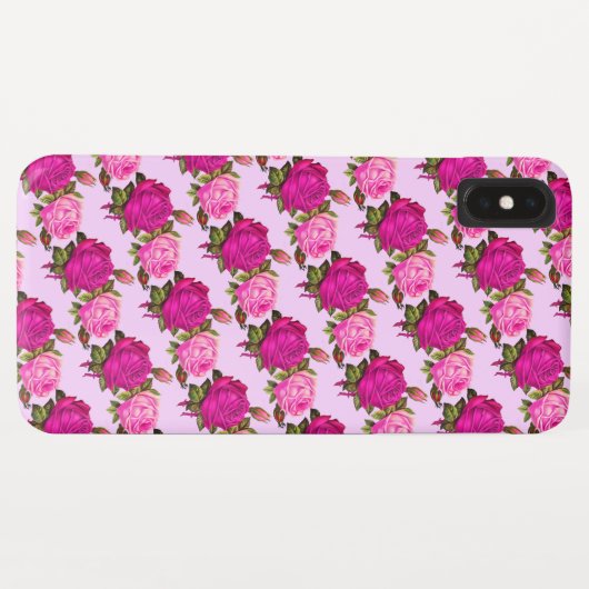 Rozen Case-Mate iPhone Case (Achterkant (horizontaal))