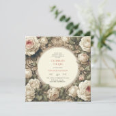  Rozen Celebration of Life Memorial Gedicht Kaart (Staand voorkant)