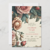  Rozen Celebration of Life Memorial Gedicht Kaart (Voorkant)