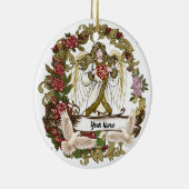 Rozen Christelijk Angel ornament (Rechts)