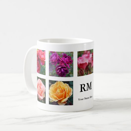 Rozen Collage #1 Mok (Voorkant links)