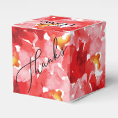 Rozen Collage Derby Vrijgezellenfeest Square Bedankdoosjes (Voorkant Zijde)