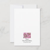 "Rozen" Collectie voor ventilatorvermogen Bedankkaart (Achterkant)