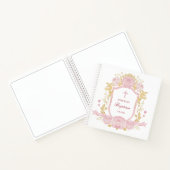 Rozen Crest doop gastenboek Notitieboek (Binnen)