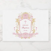 Rozen Crest Doop Mousserende Wijnlabels Sparkling Wijnetiket (Enkel label)