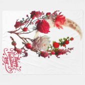 Rozen dag fleece deken (Voorkant (Horizontaal))
