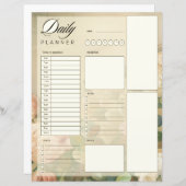  rozen Dagelijkse Planner (Voorkant / Achterkant)