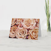 Rozen Dank u Bedankkaart (Voorkant)