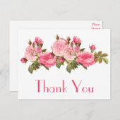  Rozen Dank u Bloemen Briefkaart (Voorkant / Achterkant)