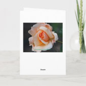 Rozen, dank u voor het geschenk en bezoek bedankkaart (Achterkant)