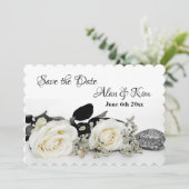 Rozen Datum opslaan Save The Date (Staand voorkant)